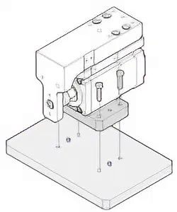 東方馬達 Oriental motor_使用腳座安裝