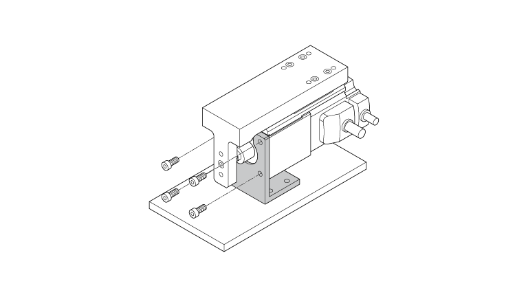 東方馬達 電動模組_小型電動缸 DRS2_安裝範例